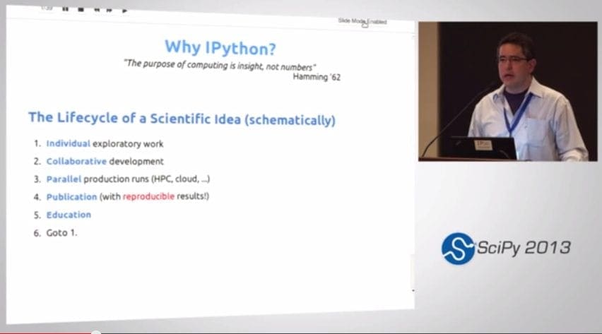 IPython from the shell to a book with a single tool with Fernando Perez - MachineLearningMastery.com