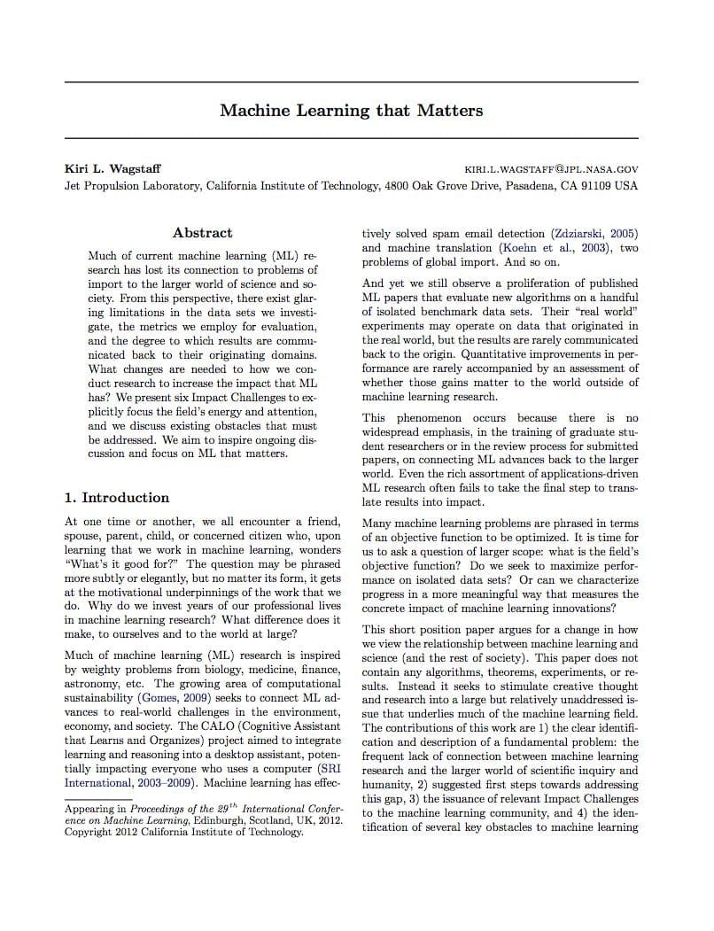 Machine Learning that Matters - MachineLearningMastery.com